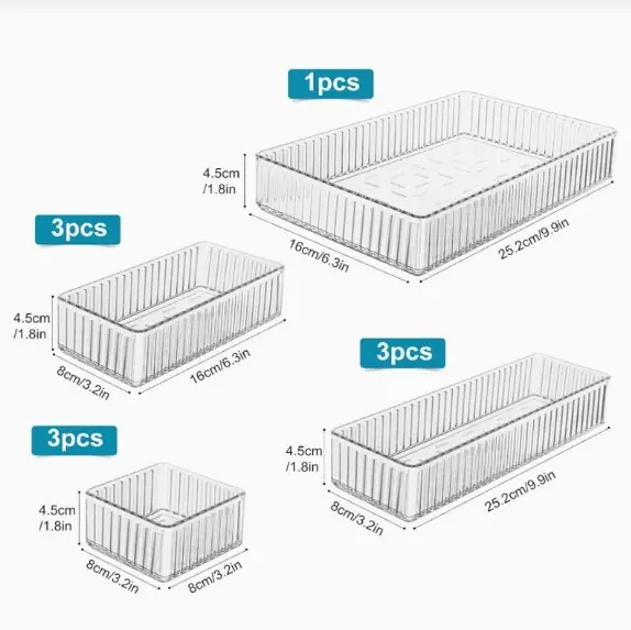 10 pcs set drawer organizers, photo 6