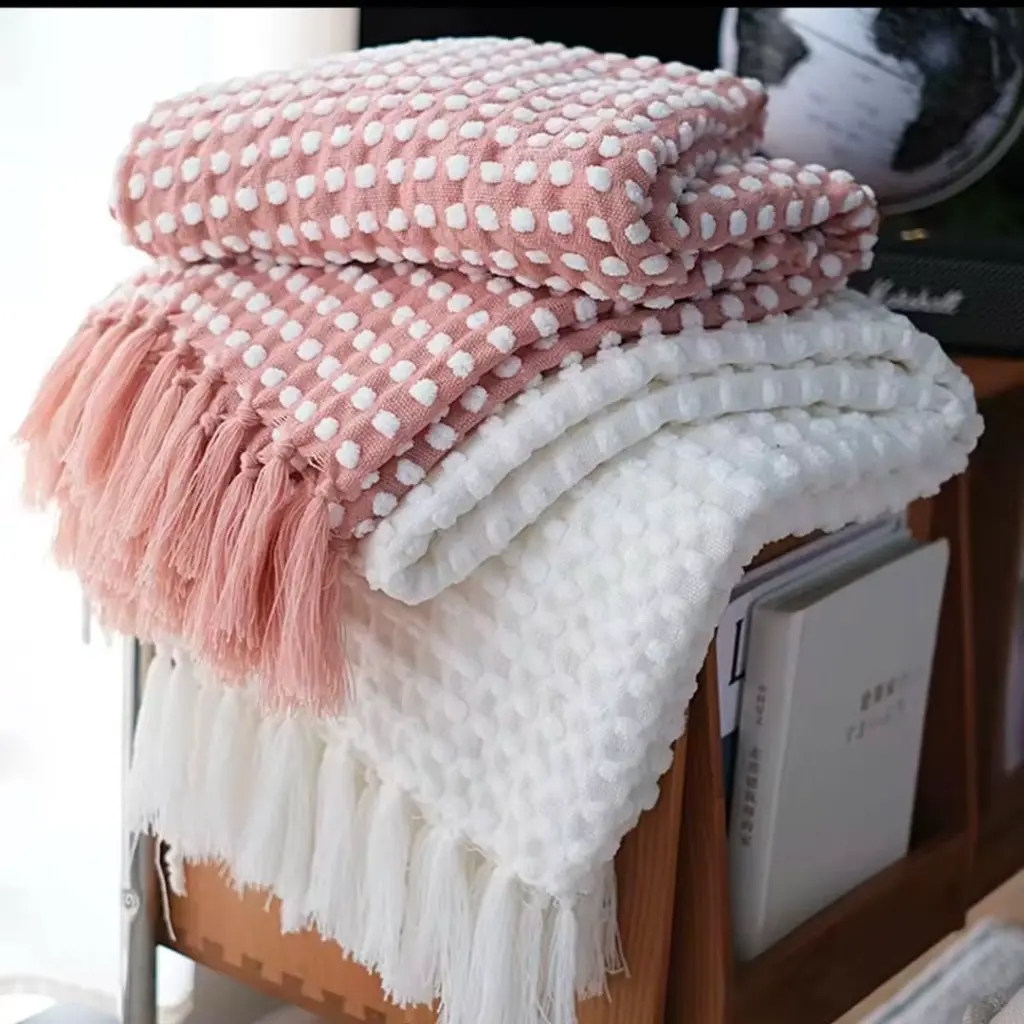 Knitted throw blankets, photo 4