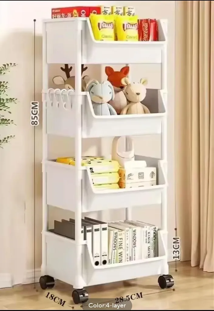 4-Layer Trolley Storage Rack, photo 2