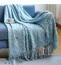 Knitted Throw Blanket With Tassel, photo 2