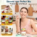 4pcs set glass oat jars, photo 4