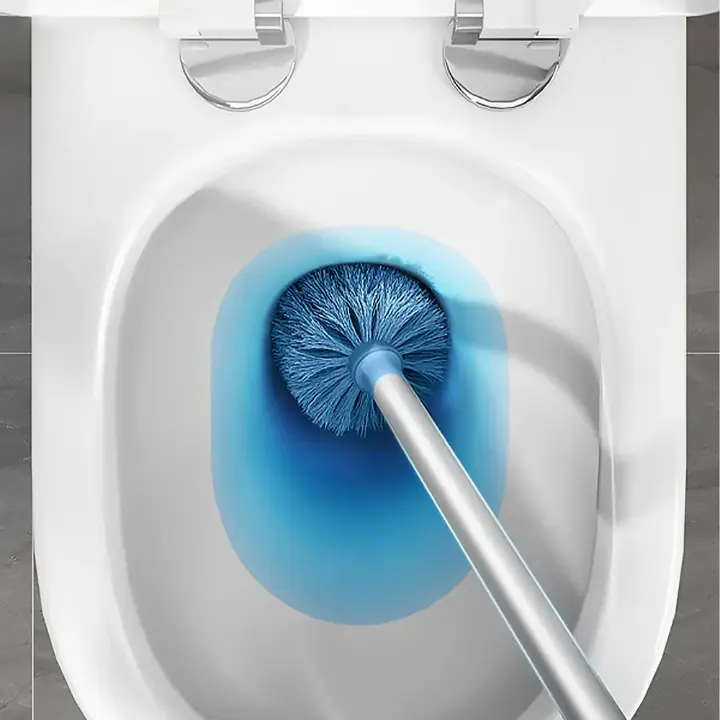 Wall Mounted Long Handle Toilet Cleaning Brush With Holder, photo 3
