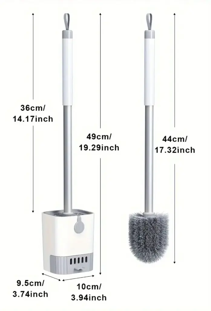 Wall Mounted Long Handle Toilet Cleaning Brush With Holder, photo 4