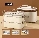 Double Layered Lunch Box with Matching Lunch Bag, photo 2