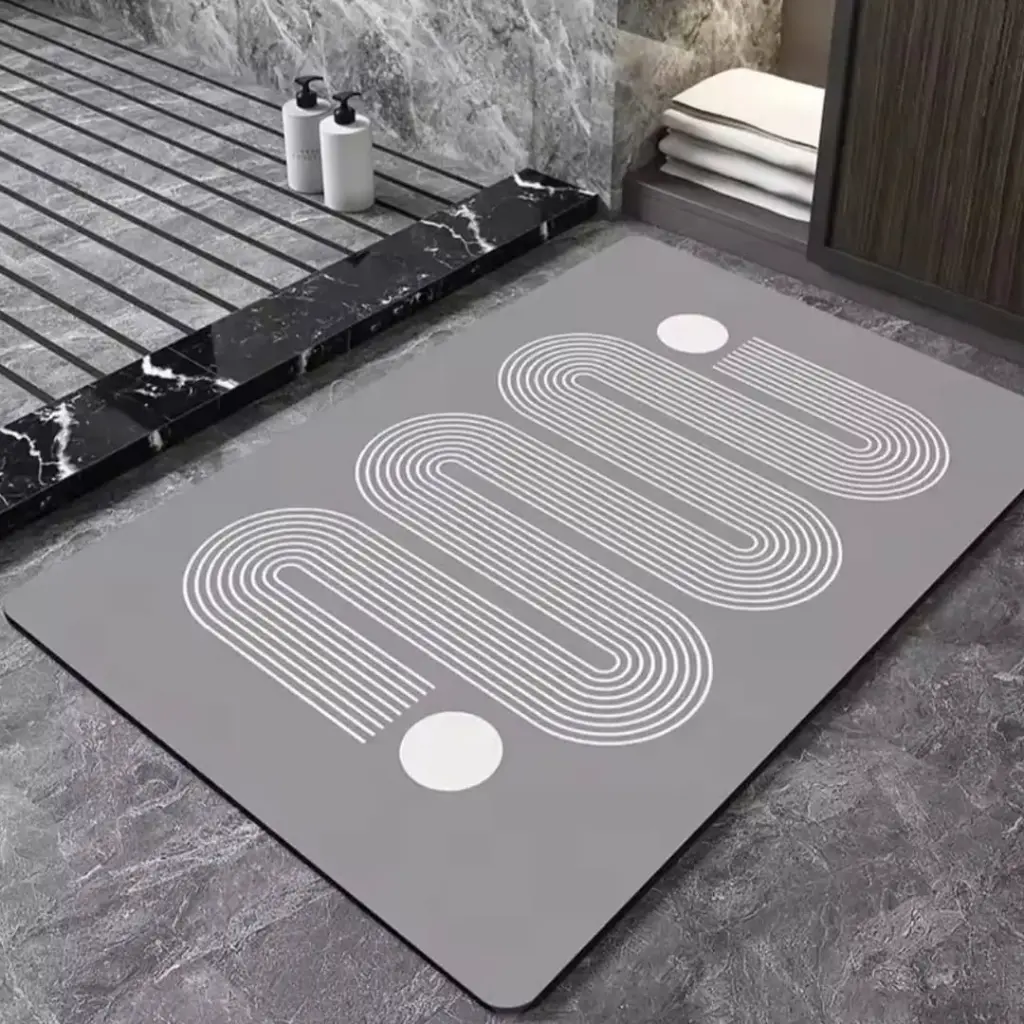 Rectangular Absorbent Bathroom Mat