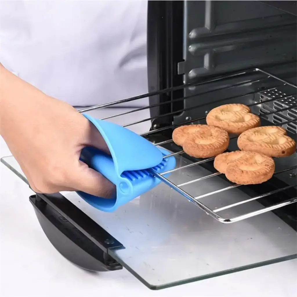 2 Pc Kitchen Silicone Heat Resistant Gloves