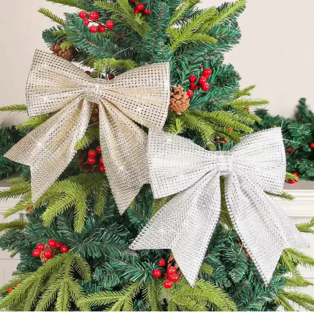 Christmas Diamond Ribbon and Bows