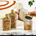Transparent Storage Jars, 3-in-1