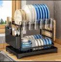 Dish Drying Rack, 2-Tier Carbon