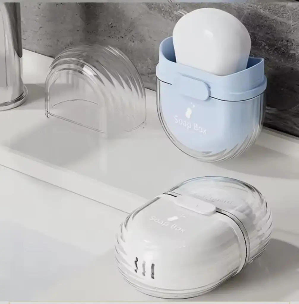 Acrylic soap travel holder