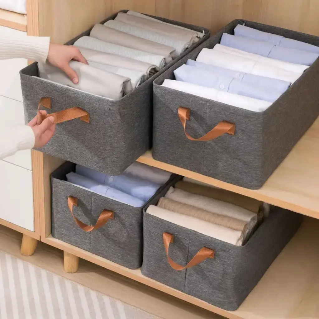 Foldable Storage Box with Steel Frame