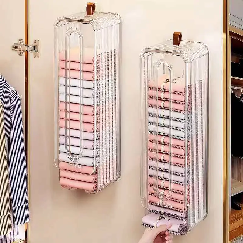 Wall mounted undergarments/socks organizer