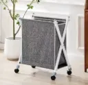 Laundry Basket with Stand & Wheels 