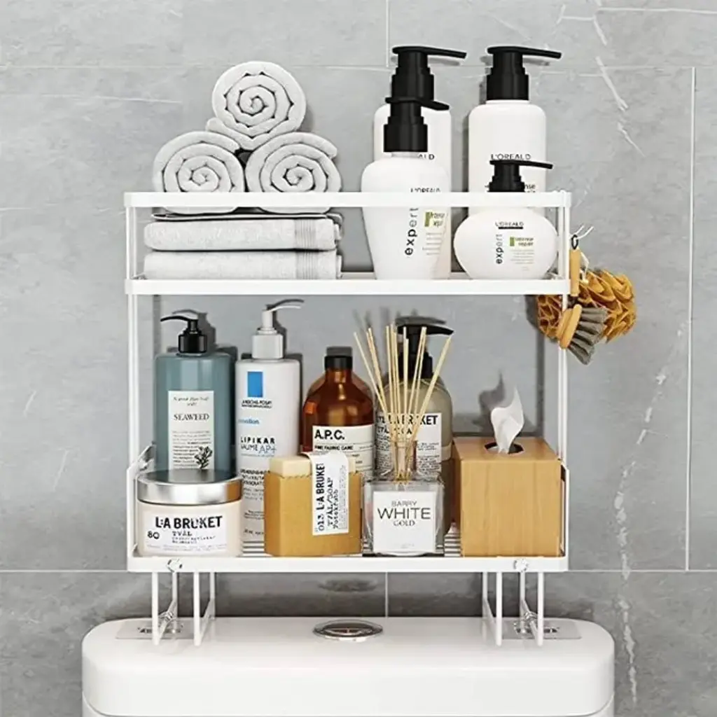 Bathroom and Toilet Rack, Double Layer