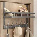 Over the door multipurpose hanger with hooks