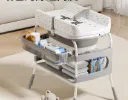 Baby bath tub with changing table and storage
