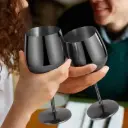 Elegant stainless steel non breakable goblets