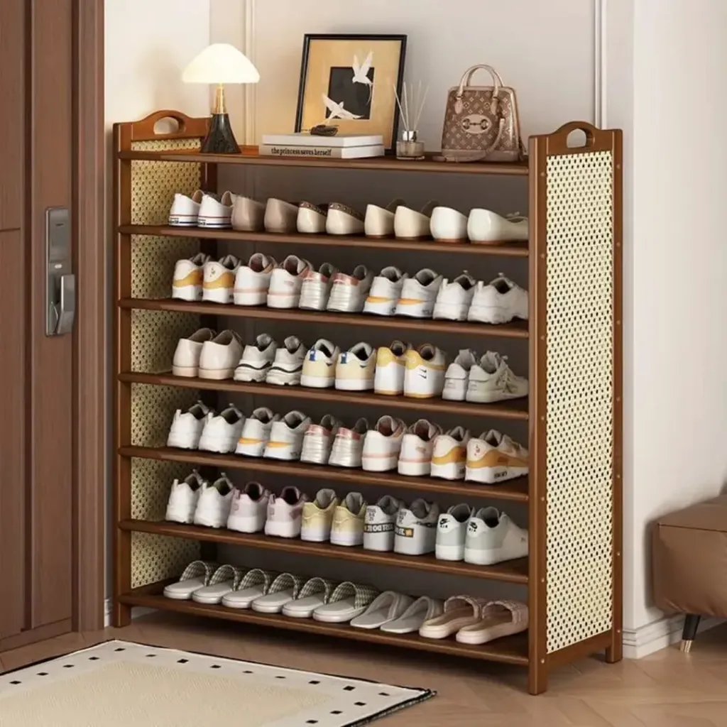 6 Layer Bamboo shoe rack