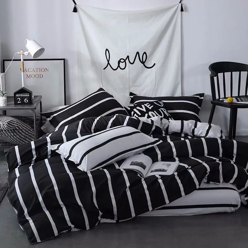 Nordic style Cotton Microfiber Duvet cover sets