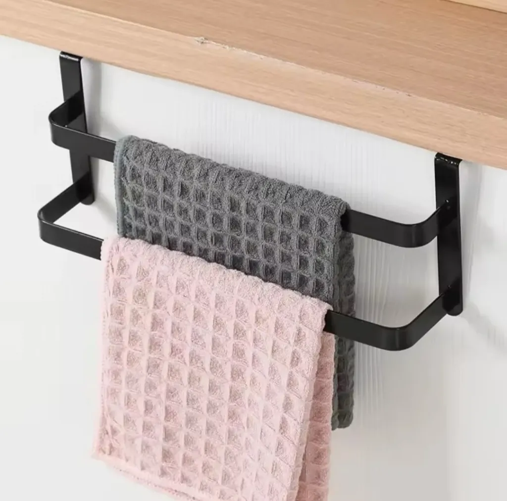 Double layer kitchen towel holder