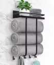 Multifunctional bathroom towel holder