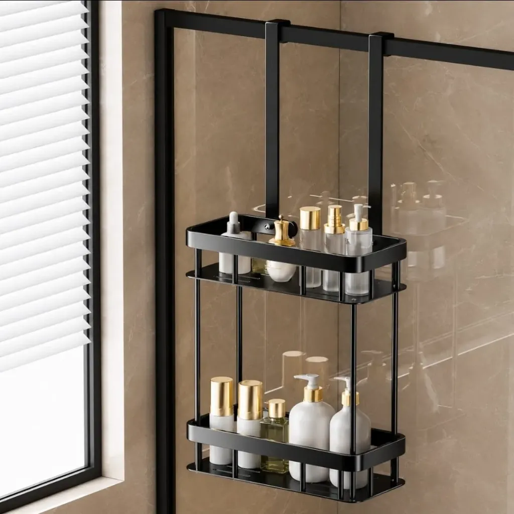 Bathroom Door Hanging Storage Rack