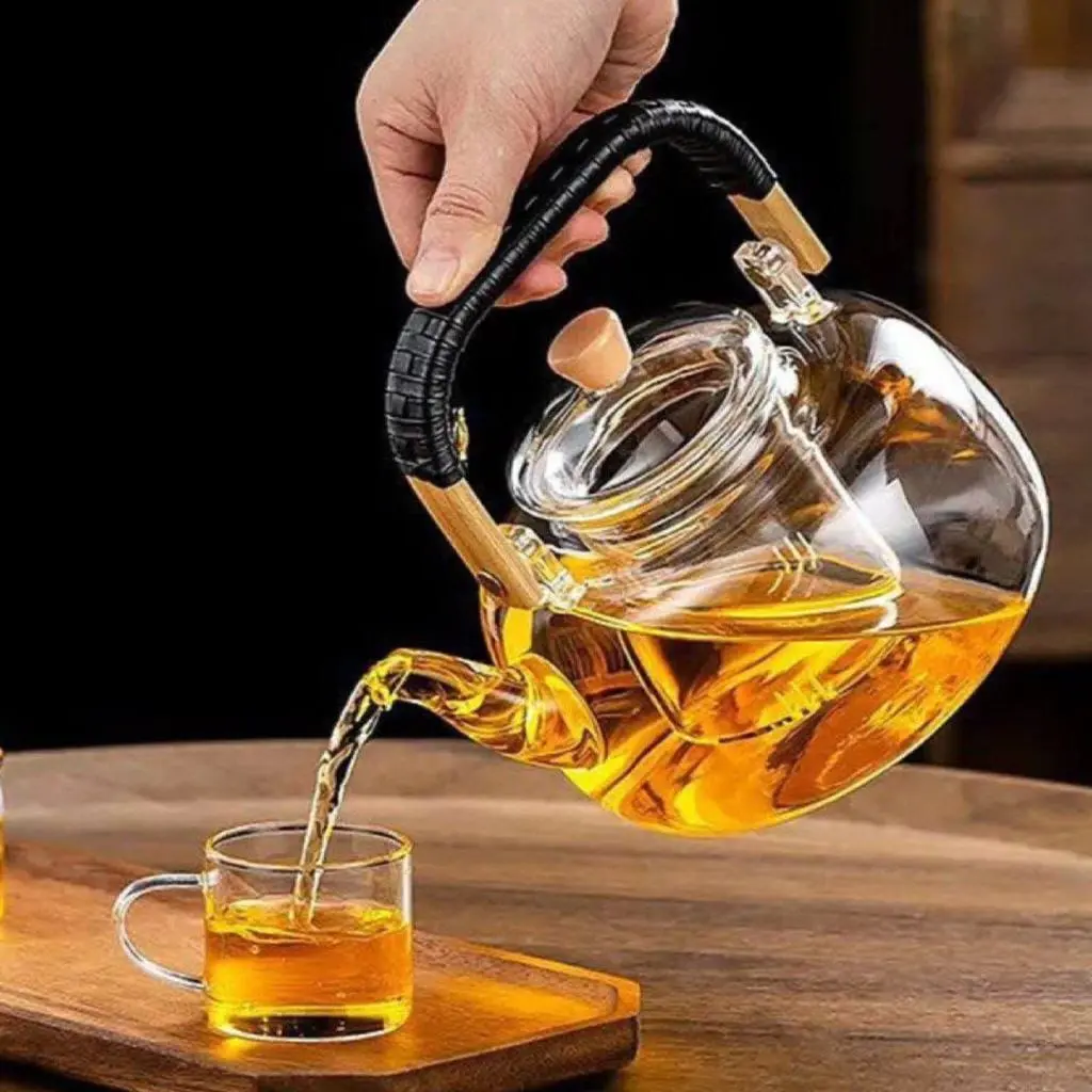 Glass Tea and Coffee Pot, High Borosilicate