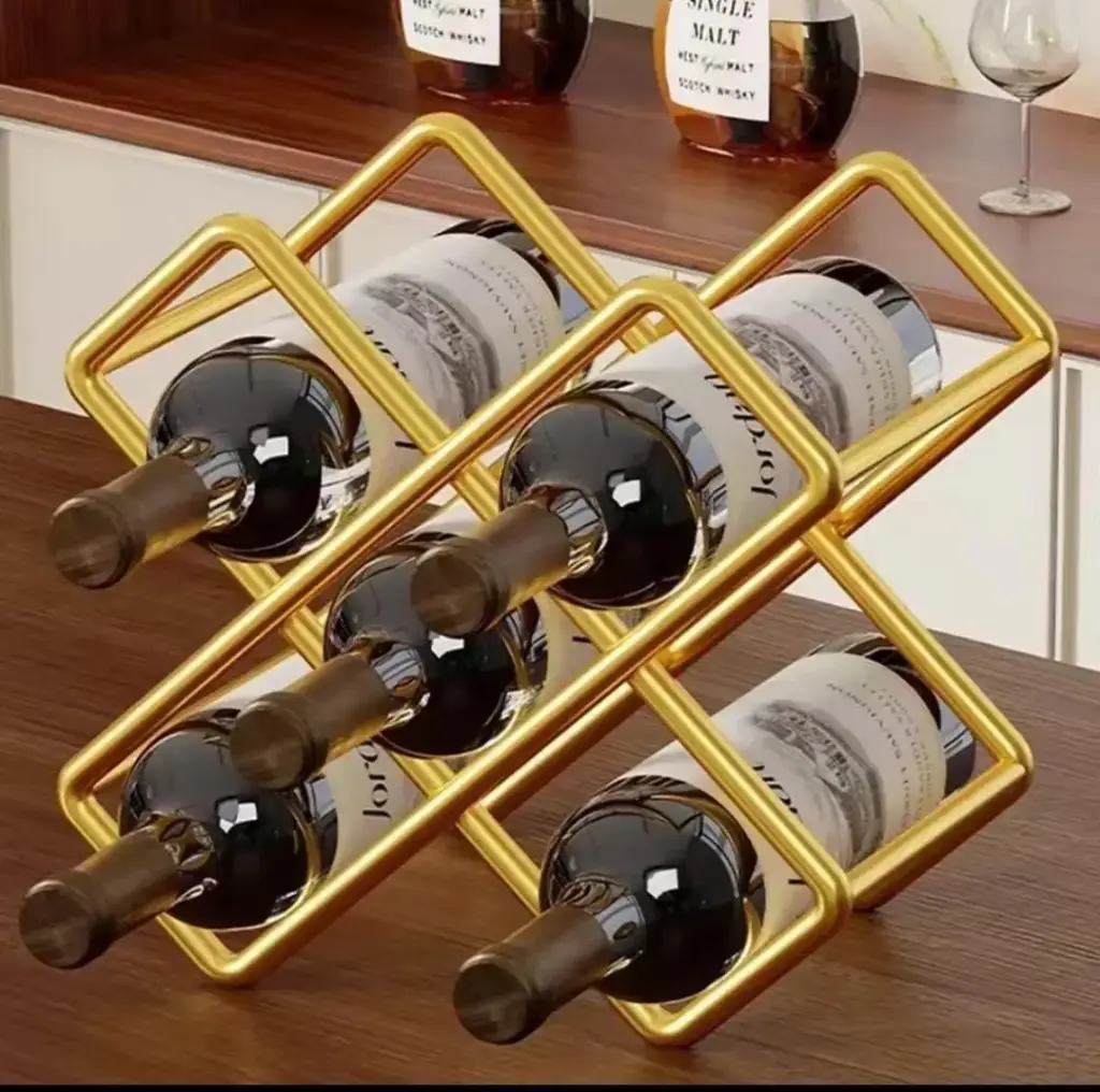 Carbon metal wine holder