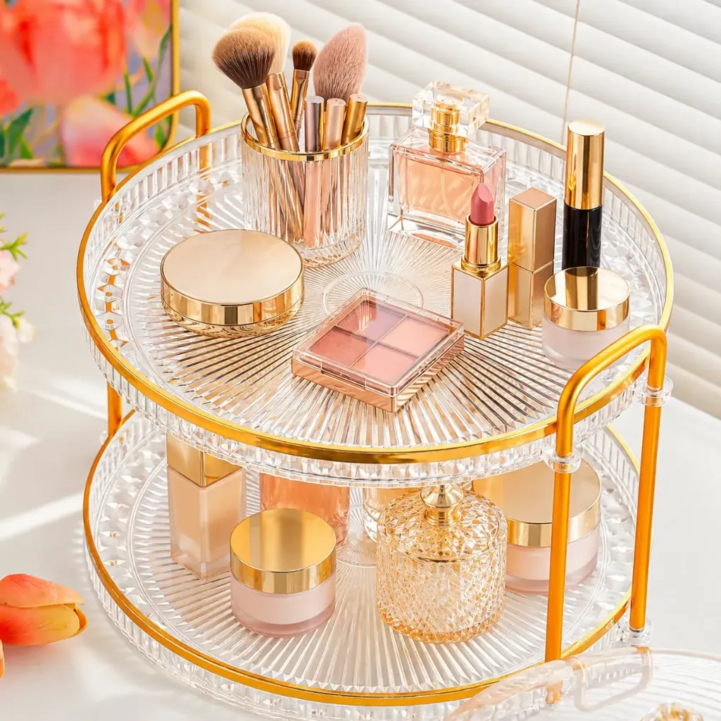 Luxury 2 tier Round Serving & Storage Tray
