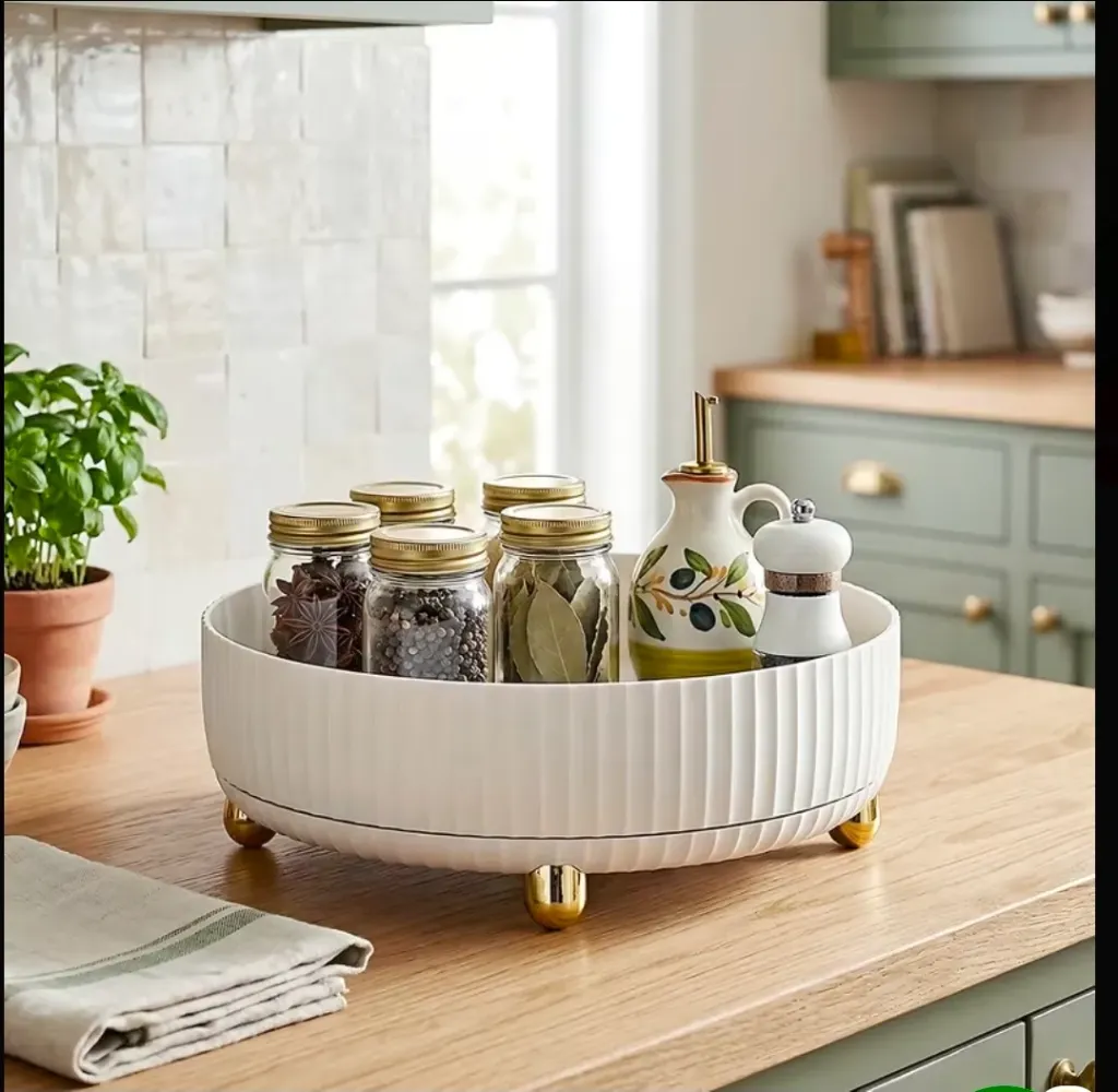 Rotating Multi-Purpose Storage Tray