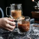 Double-Walled Mug, Borosilicate Glass, 350 ml