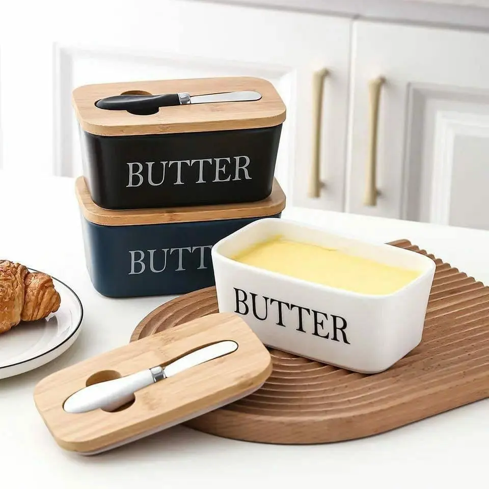 Ceramic Butter Set for Kitchen
