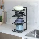 Kitchen Pot and Storage Rack, 4-Layer