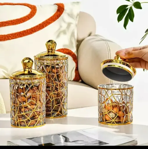 3 in 1 Transparent storage jars