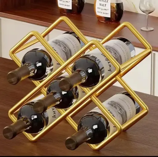 Carbon metal wine holder
